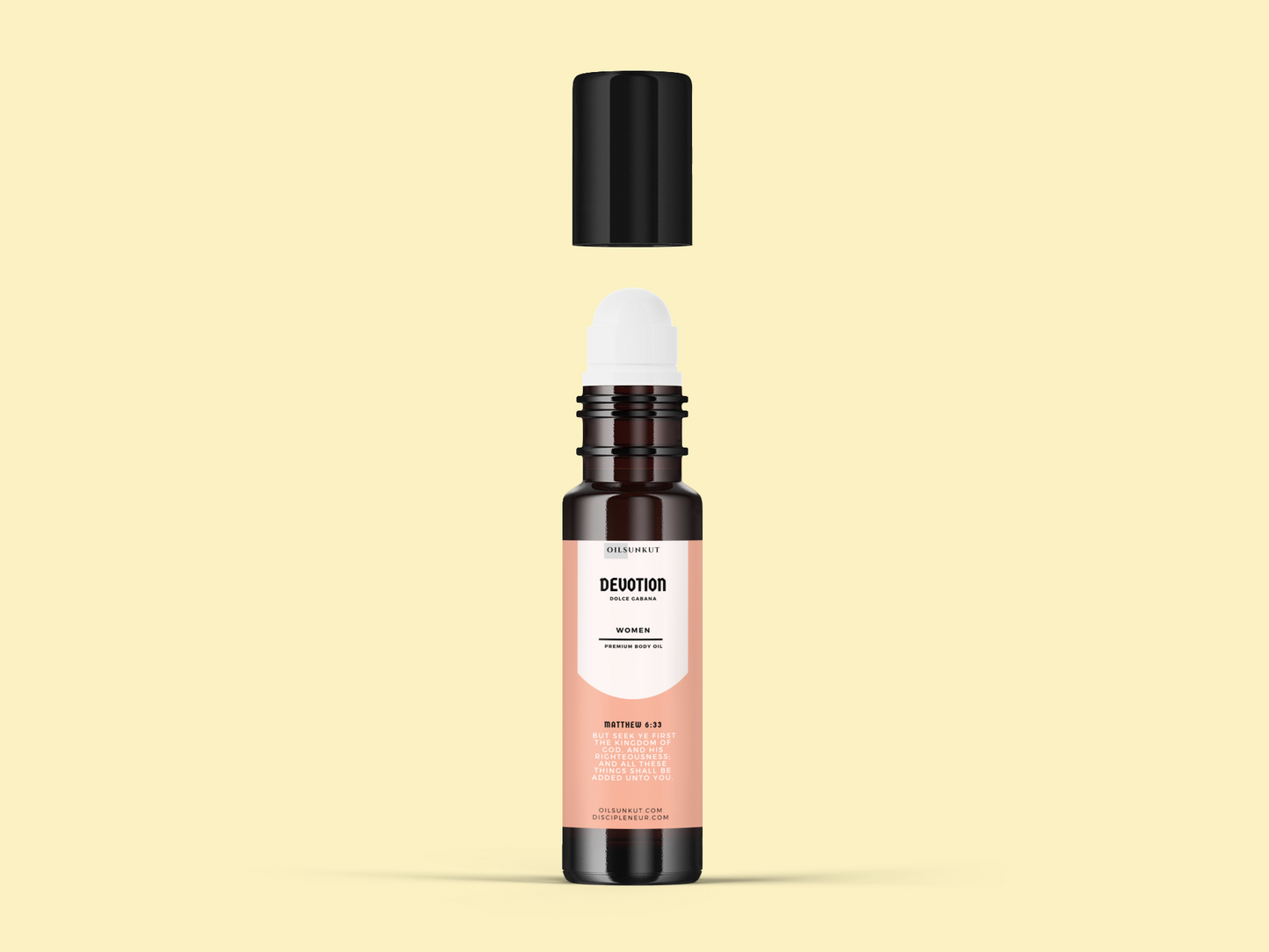 Devotion (Dolce Gabbana) Body Oil | Scented Fragrance & Perfume Oils Wholesale - 1/3 oz - 5 Pack