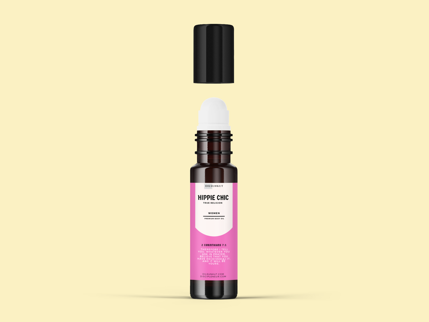 Hippie Chic Body Oil | Scented Fragrance & Perfume Oils Wholesale - 1/3 oz - 5 Pack
