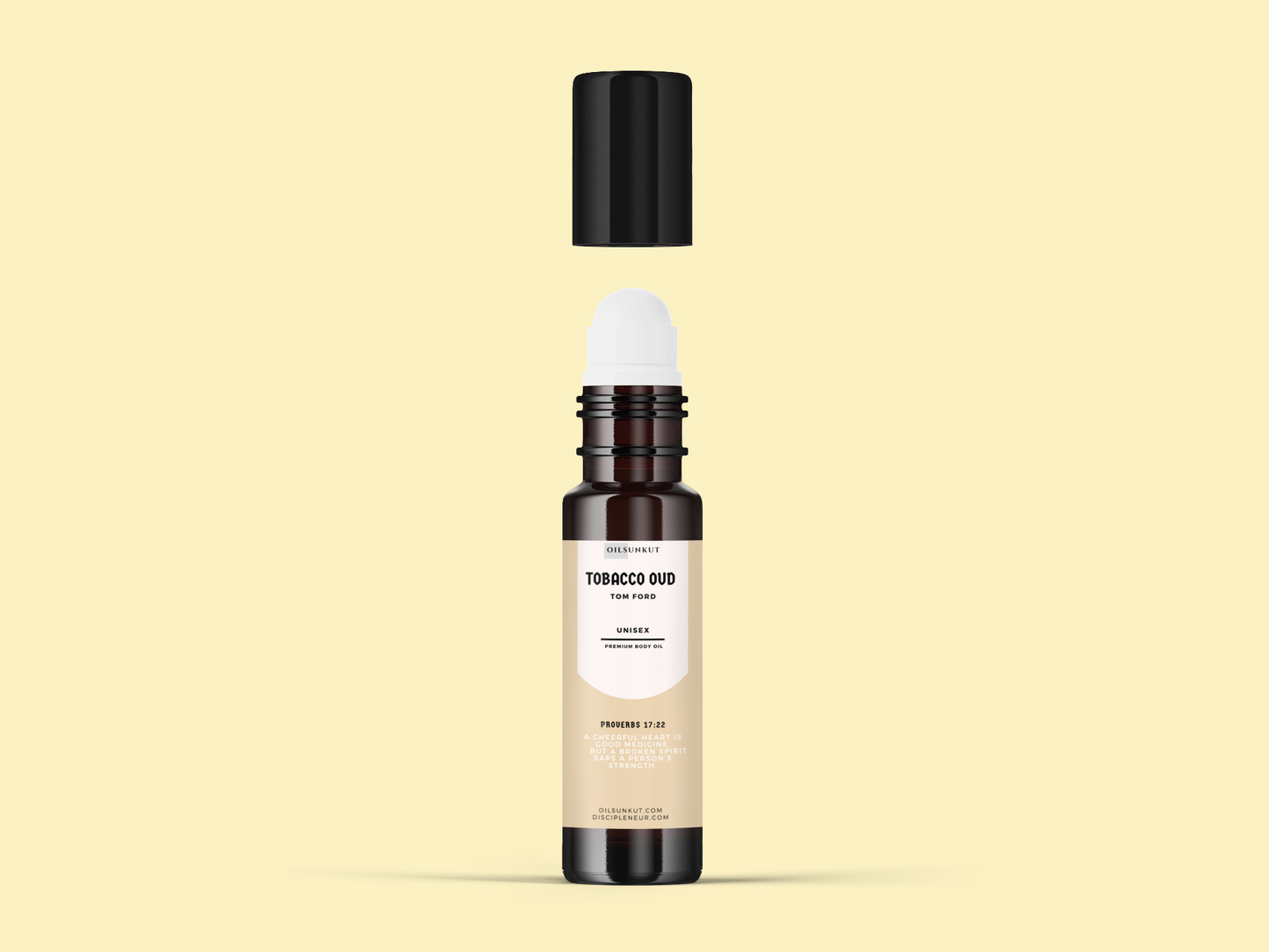 Tobacco Oud (Tom Ford) Body Oil | Scented Fragrance & Perfume Oils Wholesale - 1/3 oz - 5 Pack