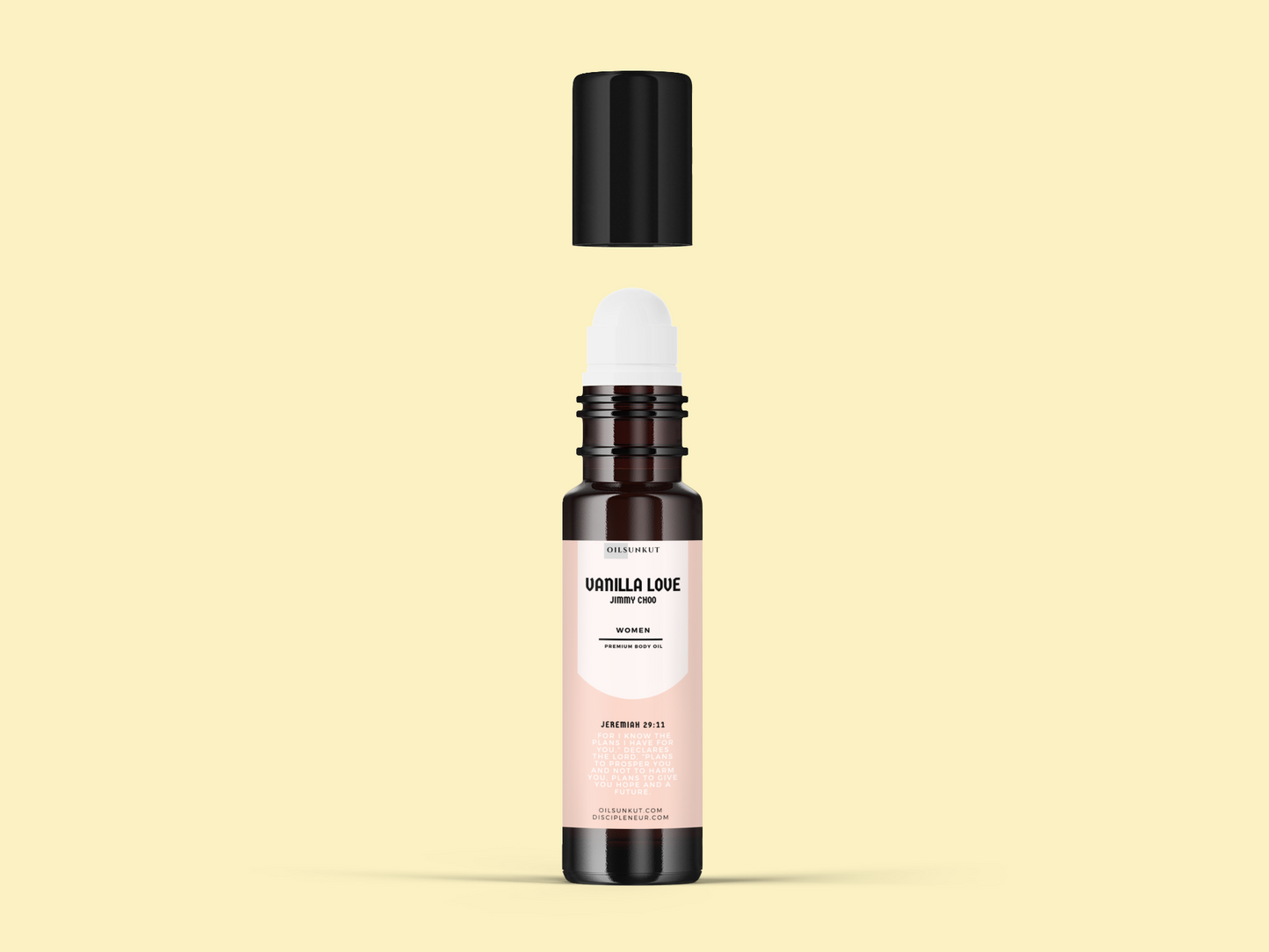 Vanilla Love (Jimmy Choo) Body Oil | Scented Fragrance & Perfume Oils Wholesale - 1/3 oz - 5 Pack